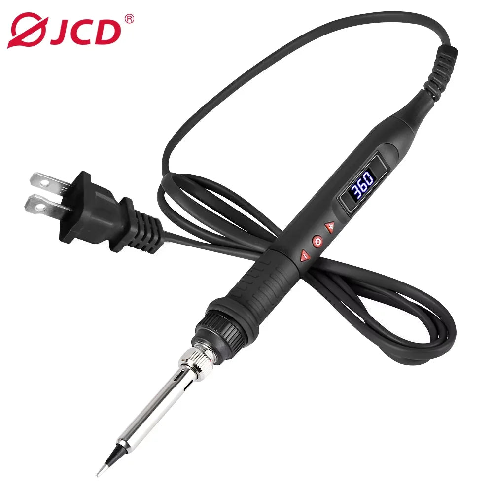 JCD 60W/80W Electric Soldering Iron Adjustable Temperature Digital Display Electronic Welding Repair Tools With Solder Tin Iron