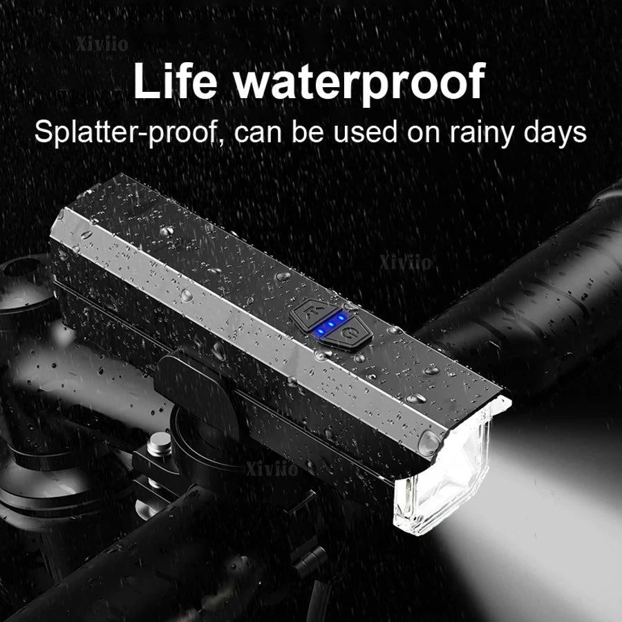 NEW 99000LM Bicycle Headlight USB Rechargeable Waterproof Bi