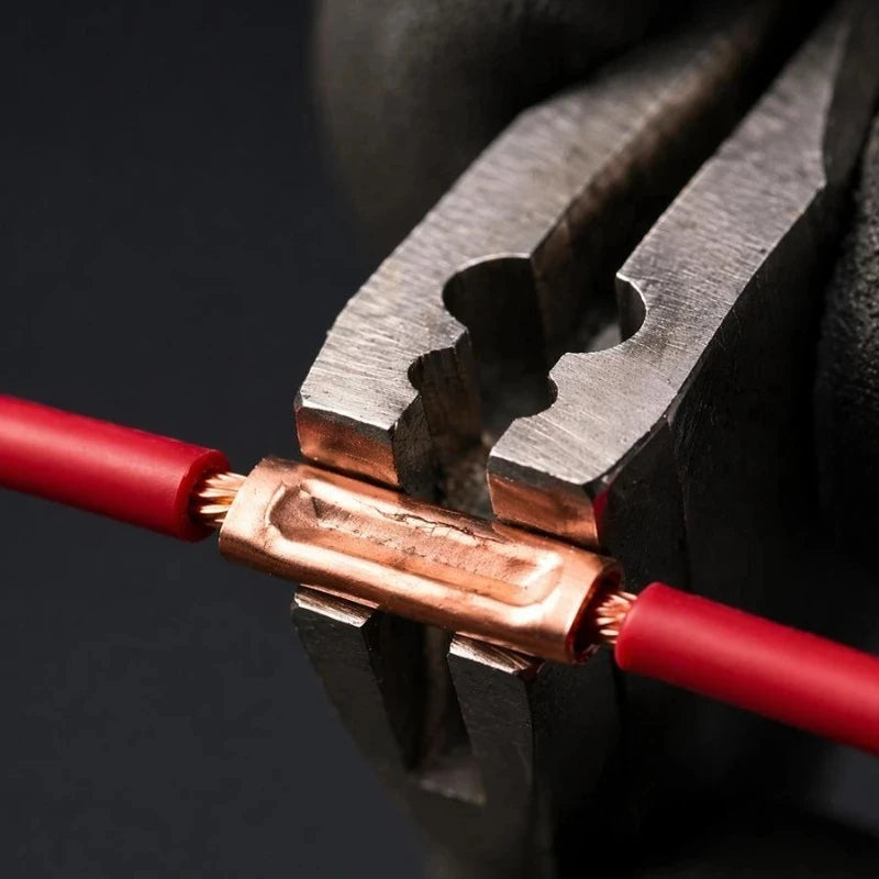 500/100 Pcs Copper Ring Terminals Wire Crimp Connectors Bare