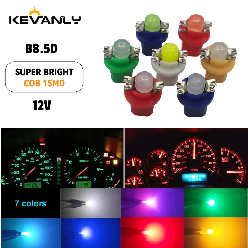 10/20Pcs T5 B8.5D 1SMD Car Lights 5050 Gauge LED Indicator B