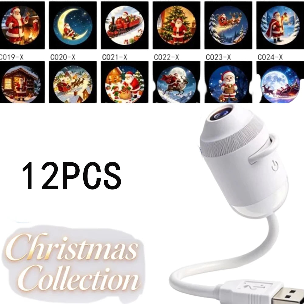 2 in 1 Rotatable Galaxy Starry Sky Sunset Projector Lamp Wiring Free Portable Car Home Atmosphere Light Adults Gift
