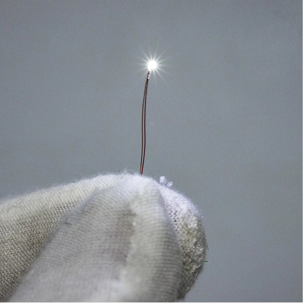 5pcs 3V 0201 SMD LED Lamp Micro LED Light Copper Wire Toys Models Pre-Soldered Micro Litz Diy Model Making for Diorama