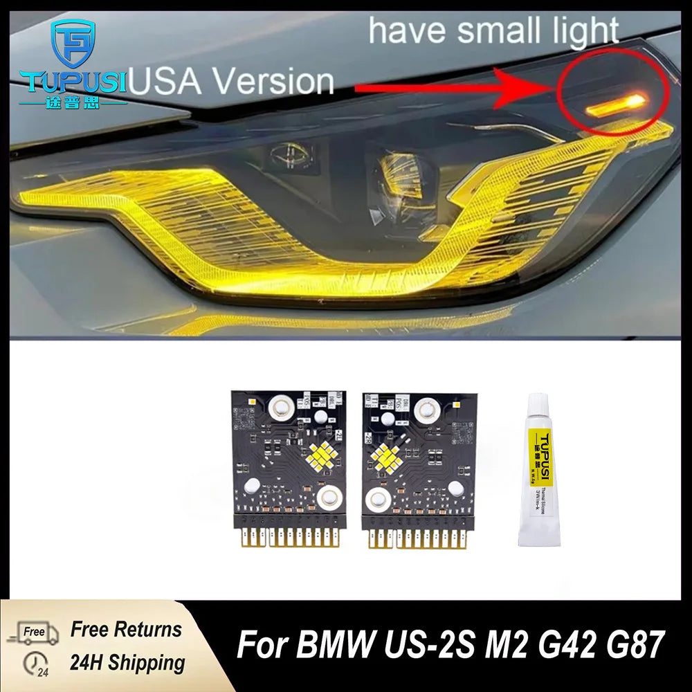 DRL Color Changing Chip For BMW 2 Series G42 M2 G87 2022-2025 Daytime Running Light Module Yellow Retrofit