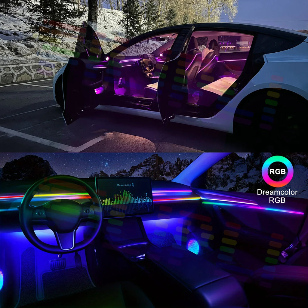 18/20/22 in1 Premium Automotive LED Interior Ambient Light 6