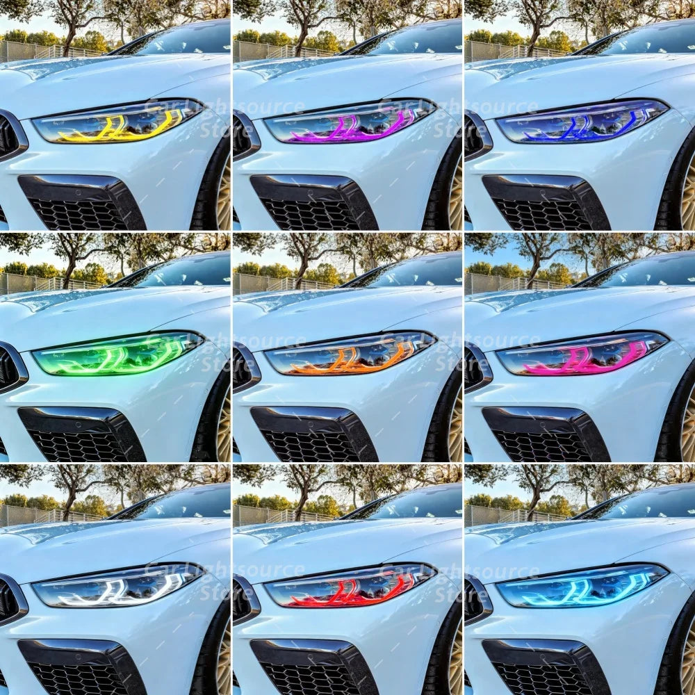 Angel Eye LED DRL Module Blue Red For 19-22 BMW M8 F91 F92 F93 8 series G14 G15 G16 Daytime Running Light CSL