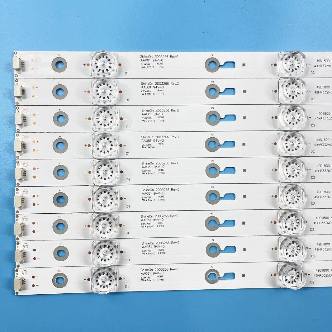 LED Backllight strip For 49HR332M04A3 V3 4C-LB490T-HR2 DS-4C-LB490T-YM3 TC490M01 TC490M02 Hitachi 49R80