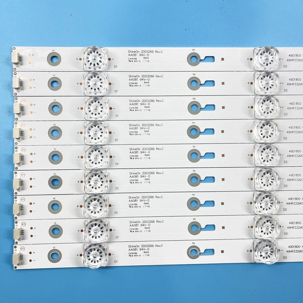LED Backlight Strip forShineon 2D03266 Rev.cDS-4C-LB490T-YM3 TCL_ODM_49D1800 DS-4C-LB490T-YM3 Goldstar
