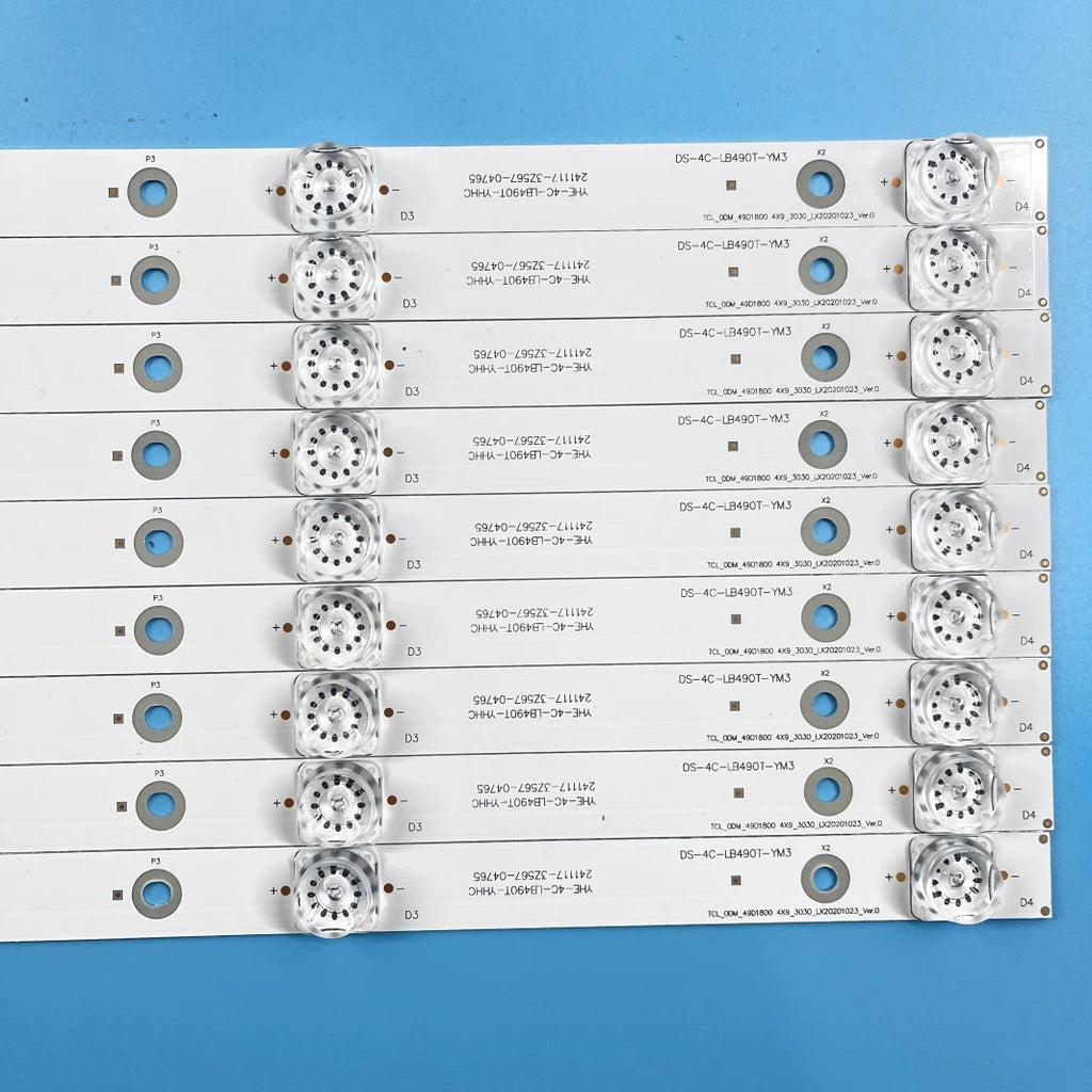 LED Backllight strip For 49HR332M04A3 V3 4C-LB490T-HR2 DS-4C-LB490T-YM3 TC490M01 TC490M02 Hitachi 49R80