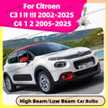2x LED H7 Headlights For Citroen C3 I II III 2002-2025 C4 1 
