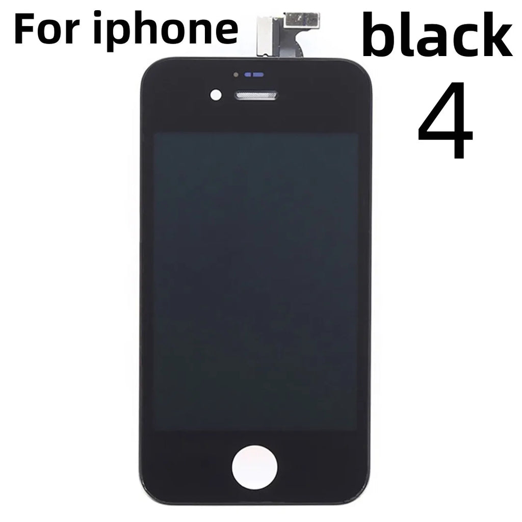 Lcd Display For Iphone 4 4S 5 5S 6 6S 7 8 Plus 7P 8P Black White Lcd Replacement Screen Digitizer Assembly With Repair Tools
