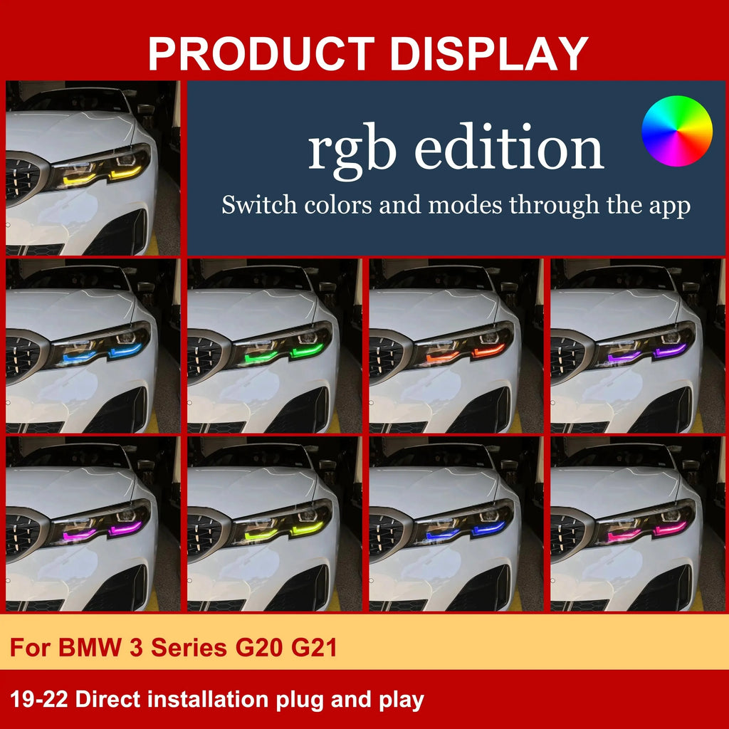 DRL LED Headlight New Condition Angel Eyes Light Daytime Running Atmosphere Light Accessory for BMW G28 G21