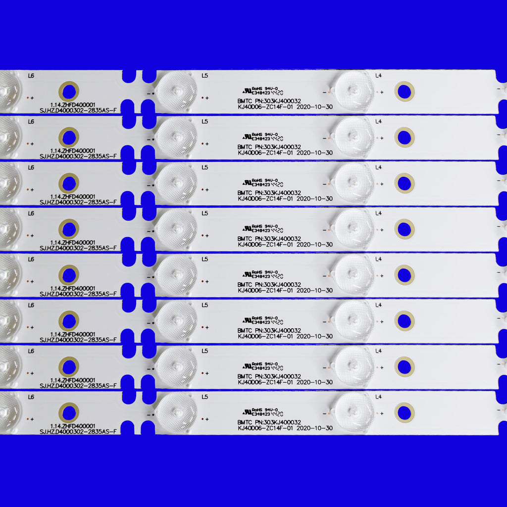 LED Strip for KJ40D06-ZC14-01 303KJ400031 SJ.HZ.D4000302-2835AS-F 40PFL8505 Dex LE-4040 SANYO SMT-40MV6