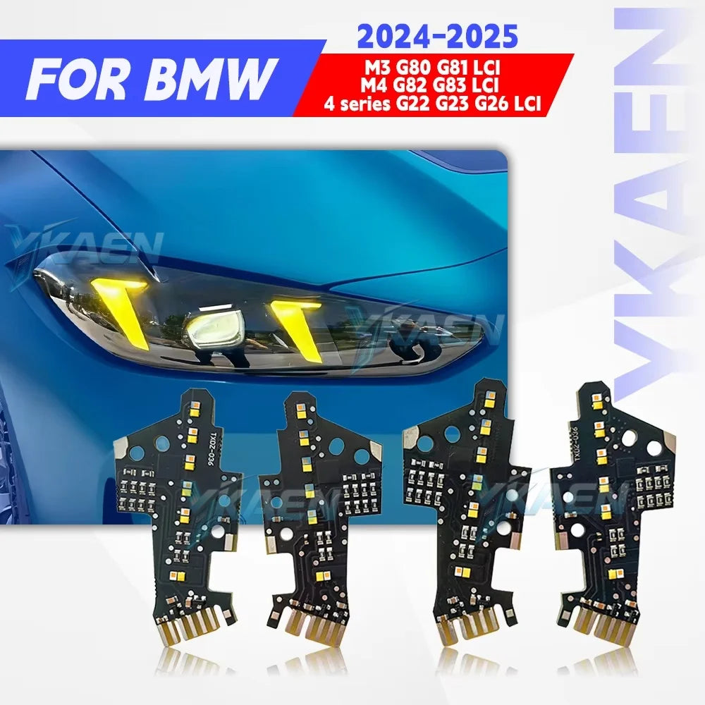 Angel Eyes Daytime Running Light Turn Signal For BMW M3 G80 G81 M4 G82 G83 G22 G23 G26 LCI 24-25 DRL LED