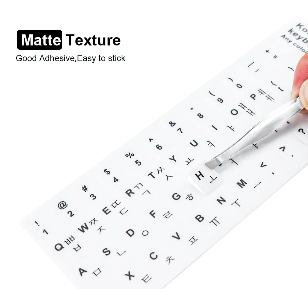 3pcs Korean Keyboard Replacement Universal Stickers for Comp