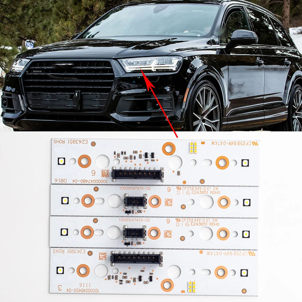 Headlight PCB Light Board LED Chips DRL Daytime Running Light White Lightsource For AUDI Q7 2016-2019 Replace