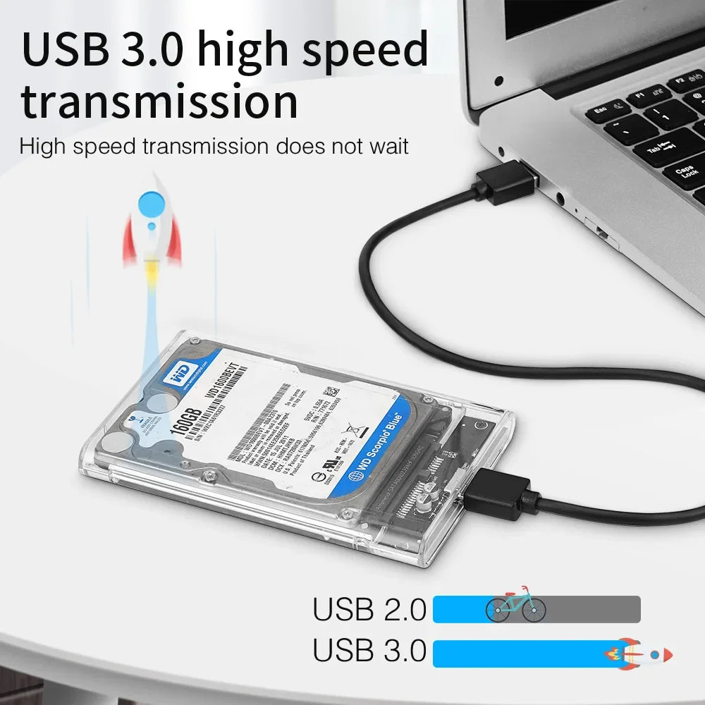 USB 3.0/Type C HDD Enclosure 2.5 inch SATA SSD External Hard