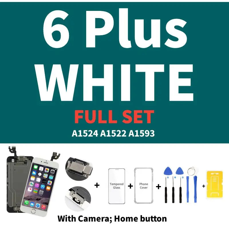 AAA Display for iPhone 5 5S 5SE 6 6S 7 8 Plus LCD Display Full Set Assembly Touch Screen Digitizer Replacement Pantalla+Camera
