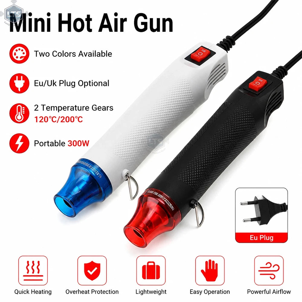 EU/US Hot Air Gun Soldering Temperature Blower Gun DIY Craft