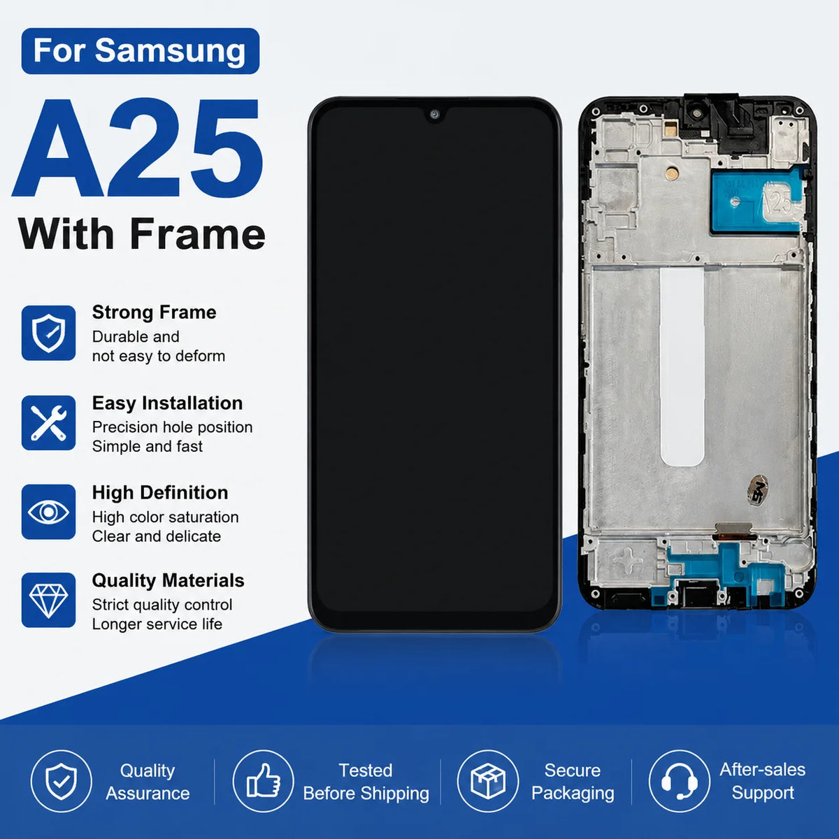 AMOLED For Samsung Galaxy A25 5G A256B LCD Touch Screen Digi