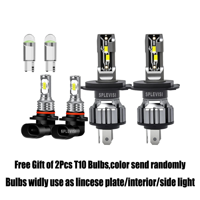 Dual Beam High and Low Replacement H4 9006 HB4 Car Lights LED Headlight Fog Light For Toyota Land Cruiser Prado J12 2002-2009