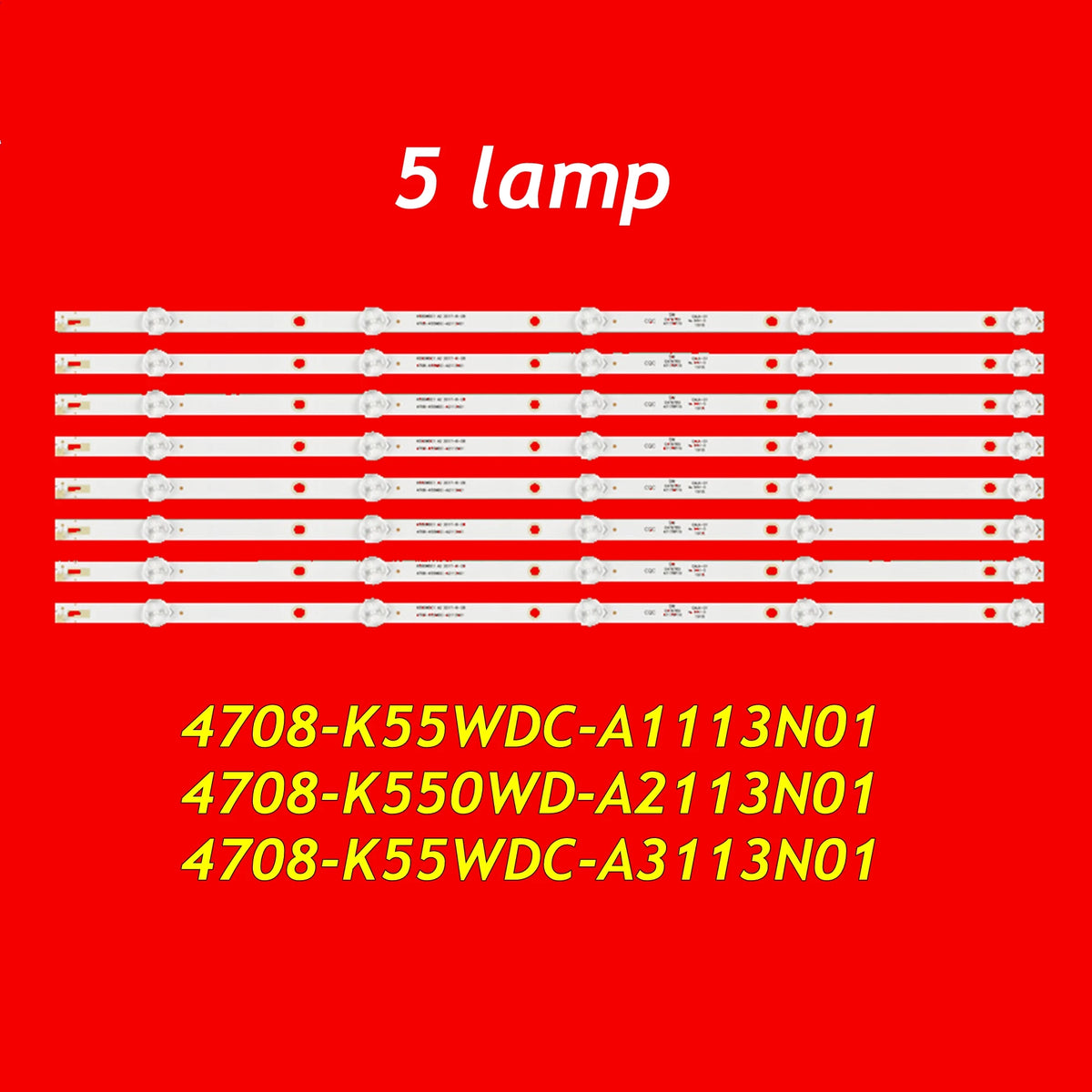 LED Backlight Strip for TV LED Strip For LE55D8800 55U5080 55U5855EC 55PUF6023 55PUF6052 55PUF6022/T3