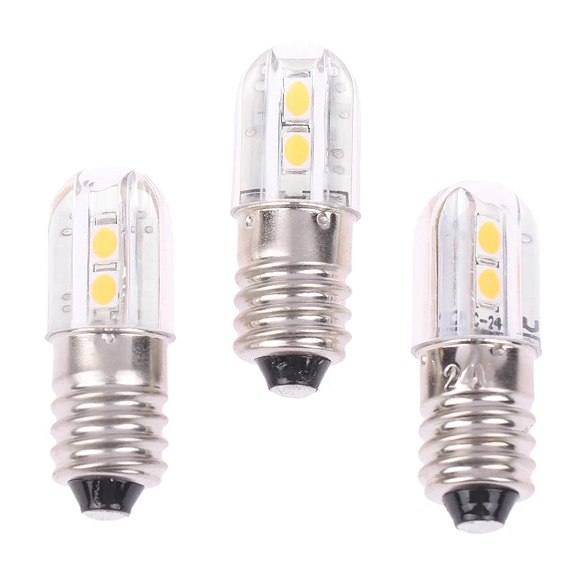 E10 Led Bulb 6V 12V 24V Upgrade Bulbs 4LED Lamp Replacement 