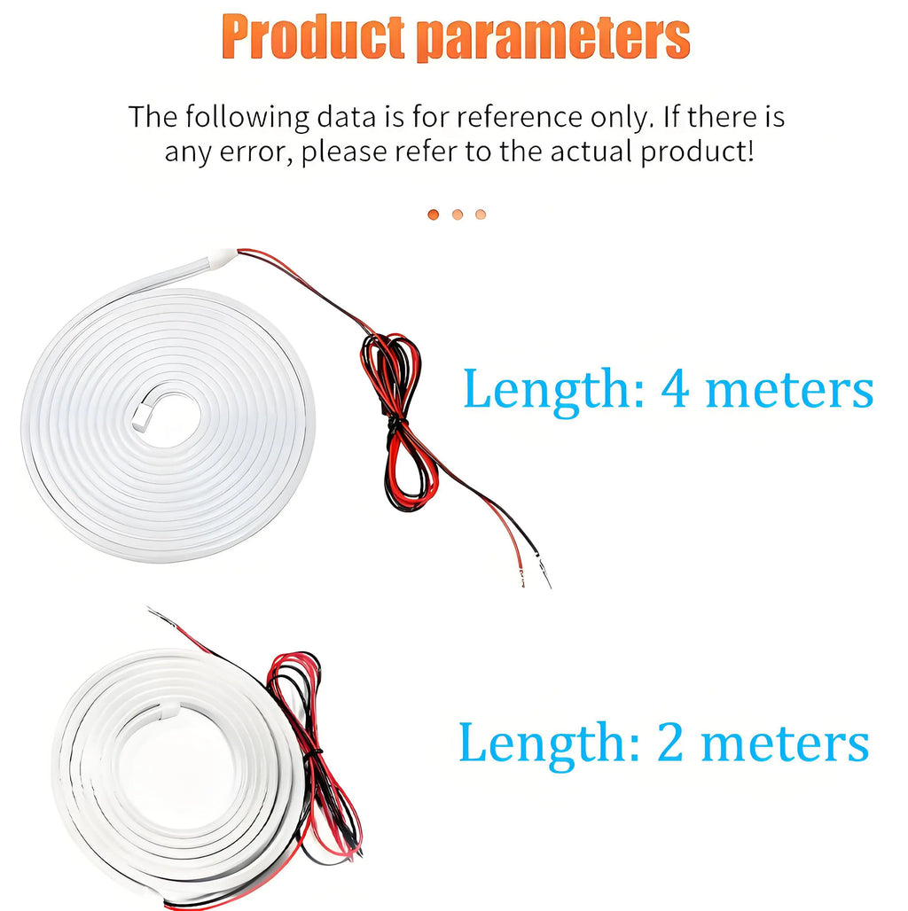 Car LED Trunk Lighting Lights Dynamic Flowing Flexible Light