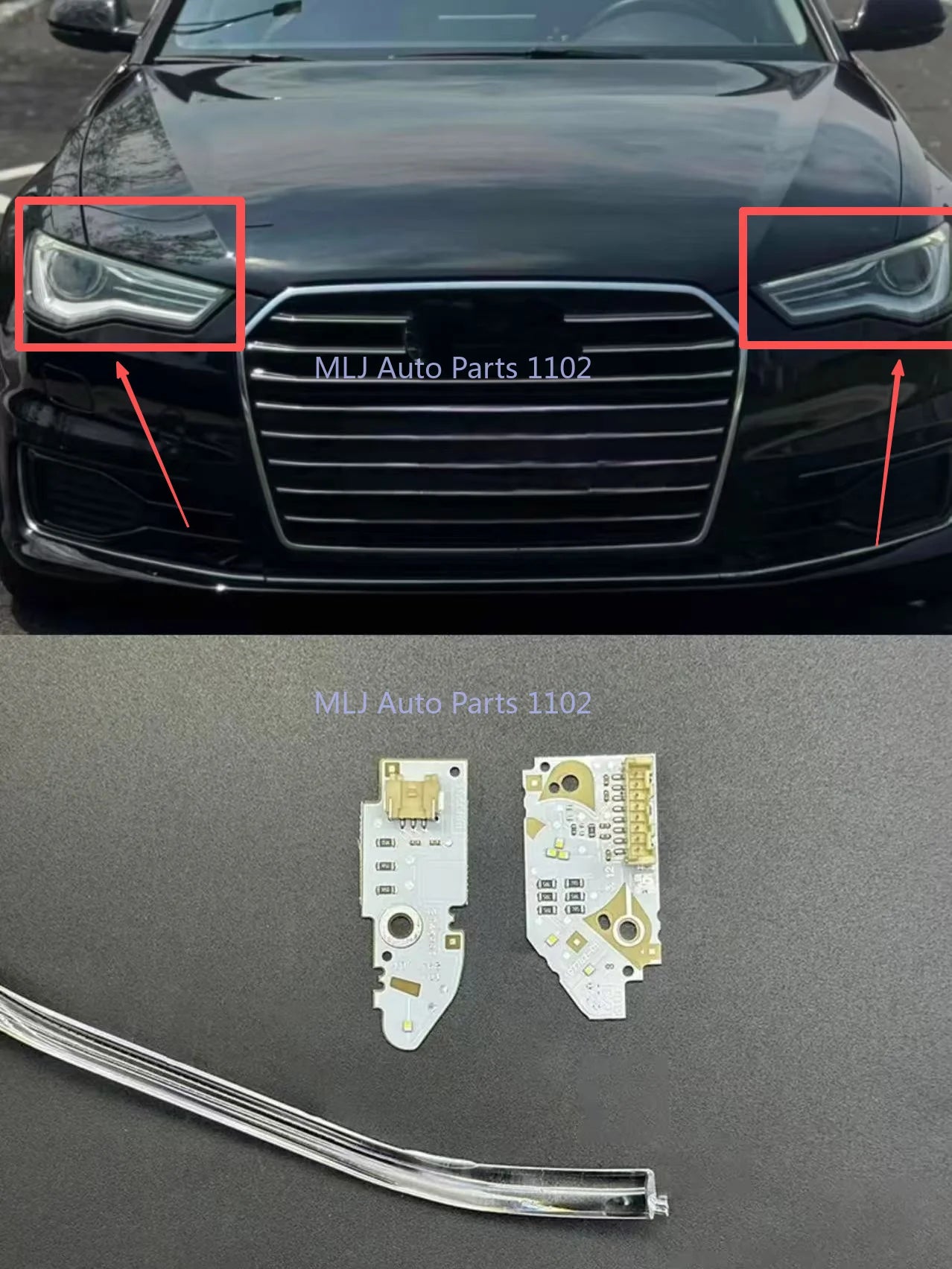 Headlight DRL CHIP Tube Angel Eyes Daytime running chip Ballast Module Parts LOW for AUDI C7 A6