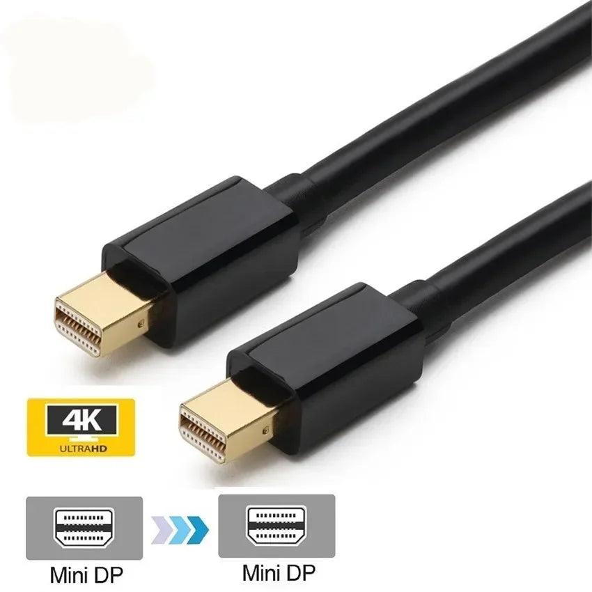 4K/1080p Mini Displayport (Thunderbolt 2 Compatible) Male to