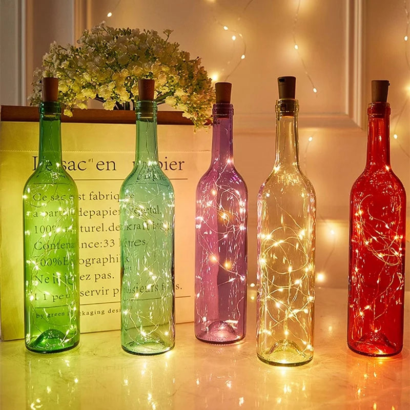 LED Solar String Garland Lights Outdoor Waterproof Copper Wi