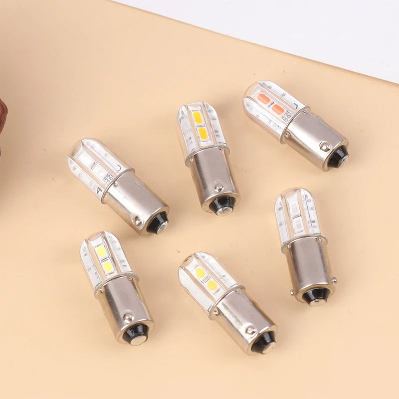 1Pcs BA9S Led Bulb 6V Upgrade Bulbs 4LED Lamp Replacement Fo