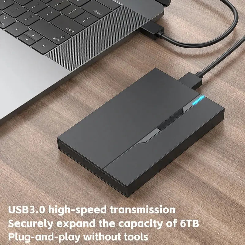2.5 External Hard Drive Enclosure USB 3.0 Hard Disk Case 6TB