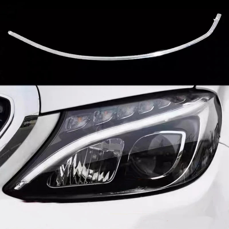 DRL Headlight Light Guide Plate Tube Daytime Running Light Car Accessories for Mercedes CClass W205