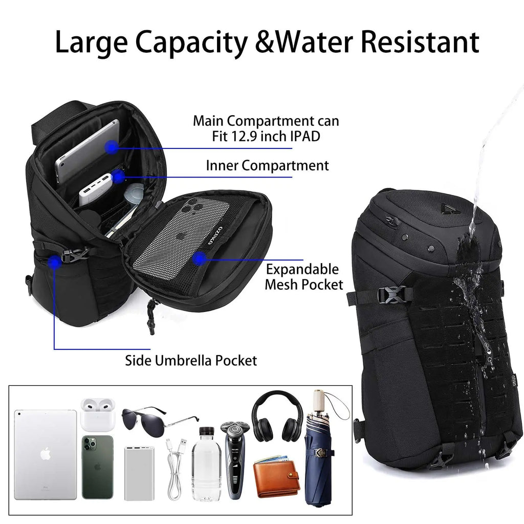 Anti Theft Sling Bag Shoulder Crossbody Backpack Waterproof 
