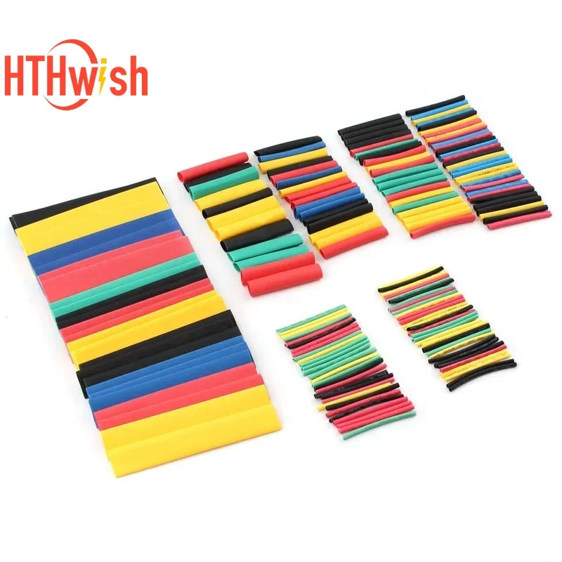 164PCS Colorful Heat Shrink Tubing Kit 2 1 Ratio Insulation 