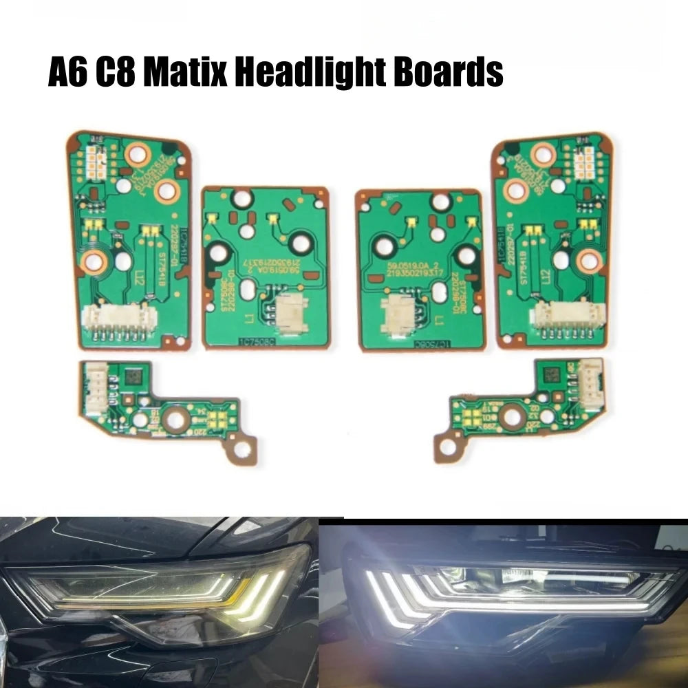 DRL Boards for AUDI A6 C8 2020 2021 2022 2023 Matrix LED Headlight Daytime Running Lights Running Light for