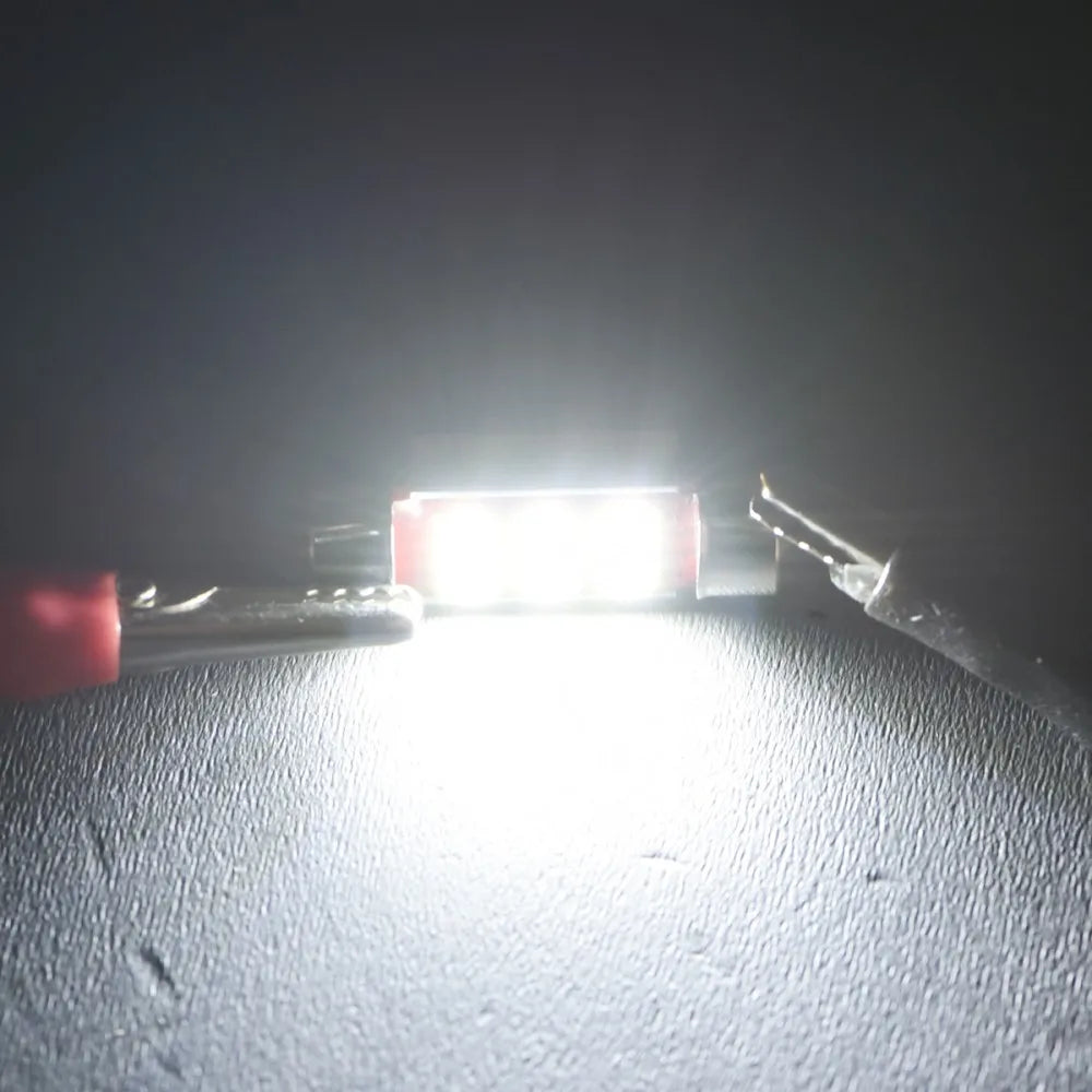 2/4Pcs AUXITO C10W C5S LED Canbus Festoon 31mm 36mm LED Bulb12V Car Interior Dome Reading Lights License Plate Lamp 6000K White