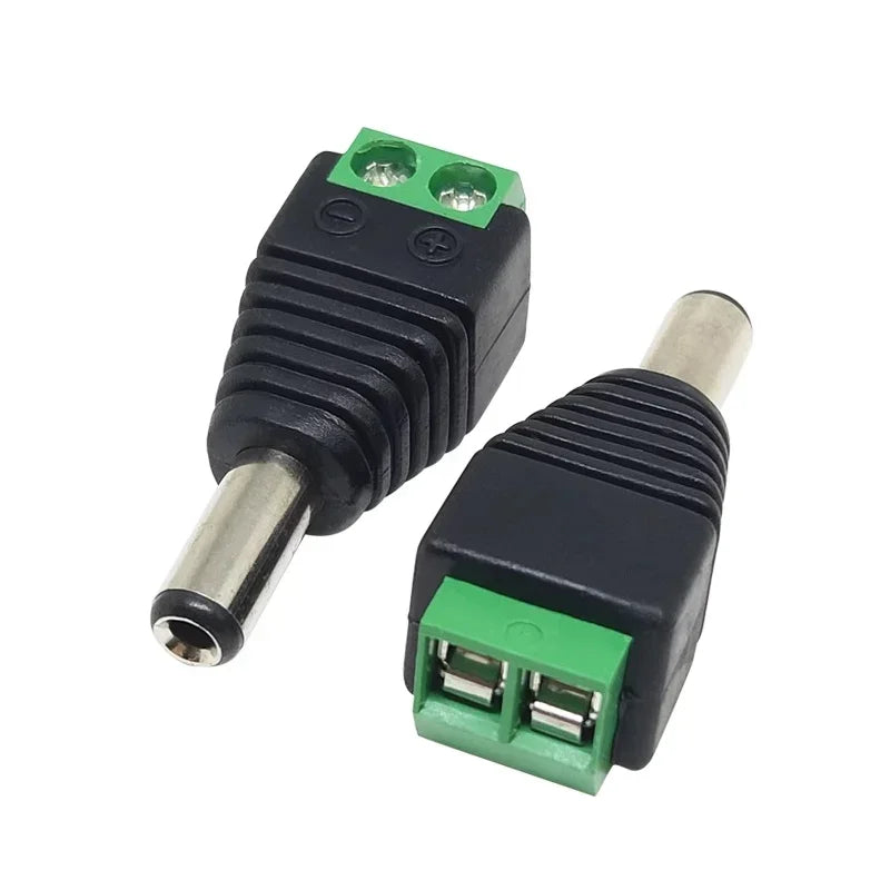 4pcs Male Female Jack Socket Barrel 2.1mm 5.5mm DC Plug Adap
