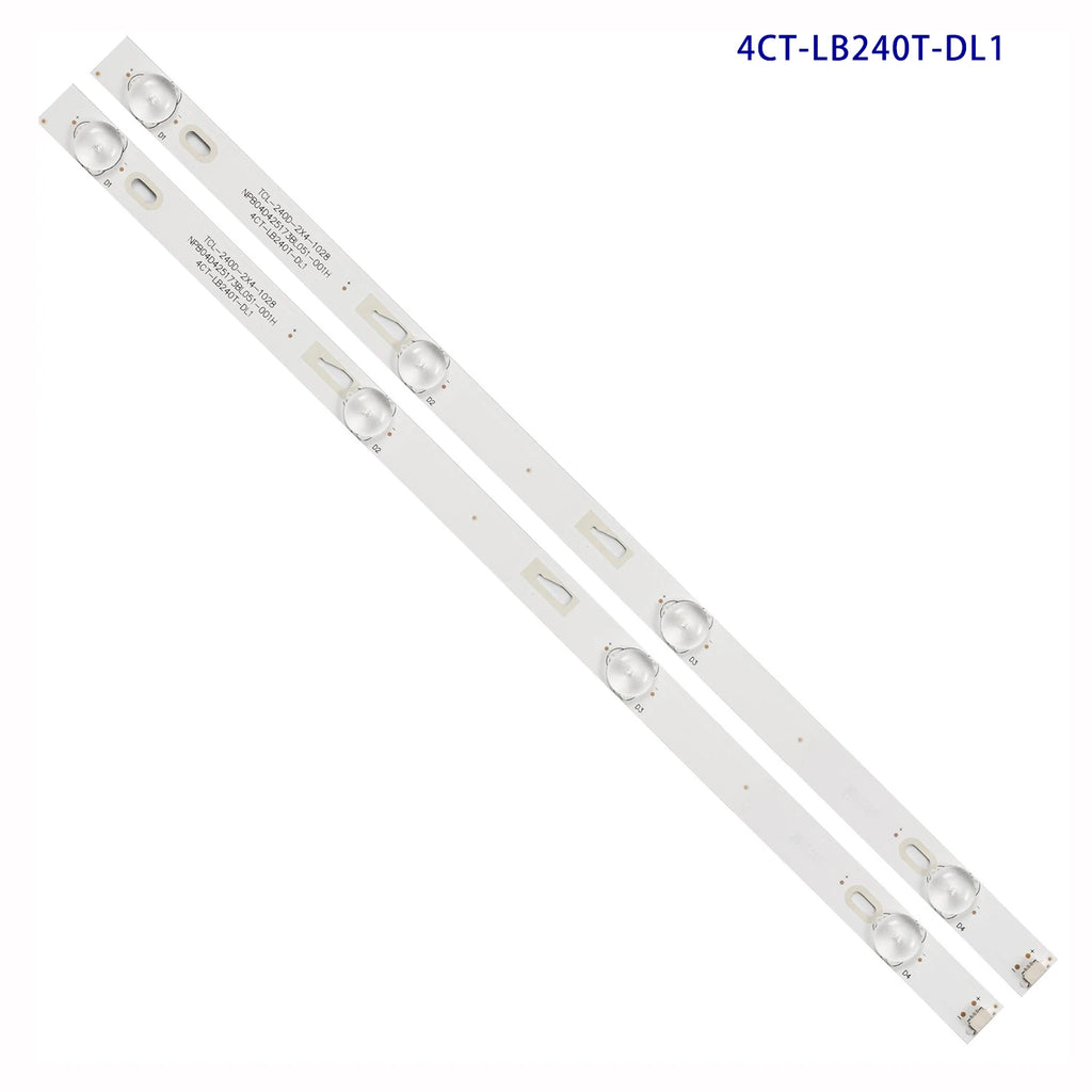 LED Backlight Strip for4 Lamp for T24E20DH-01W T24RTE1020 T24RTE1021 TH-24E302G LVW240CMDX - Replacement TV