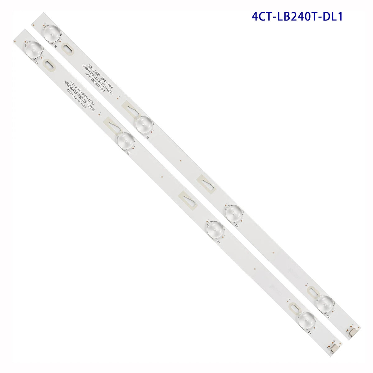 LED Backlight Strip for4 Lamp for T24E20DH-01W T24RTE1020 T24RTE1021 TH-24E302G LVW240CMDX - Replacement TV