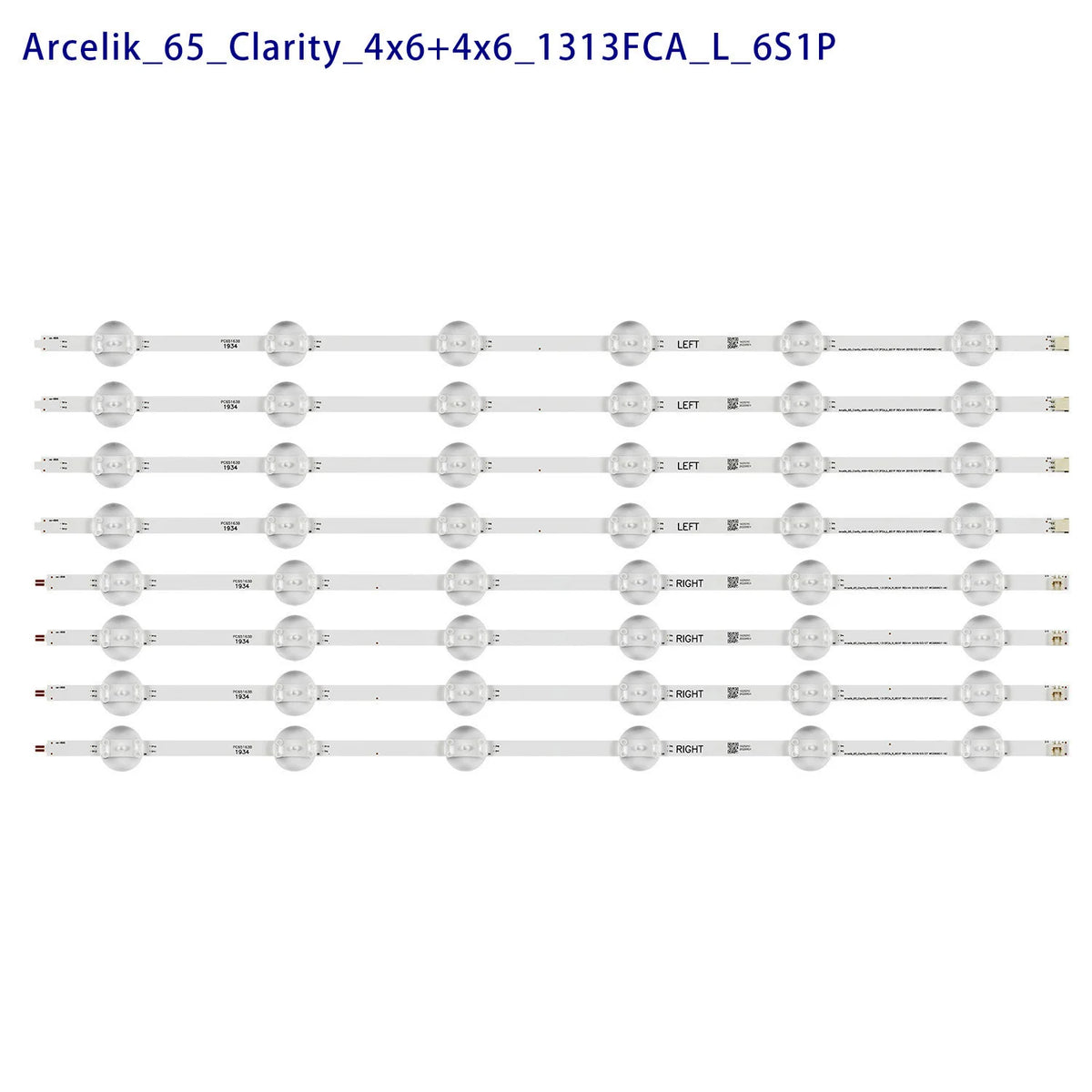 LED Backlight Strip for 65_Clarity_4x6+4x6_1313FCA_L_6S1P 65VLX8000BP 65GDU7810B 65GDU7905B 65GCU7900B