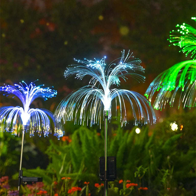 LED Solar Jellyfish Garden Lights Outdoor Waterproof Yard Ba