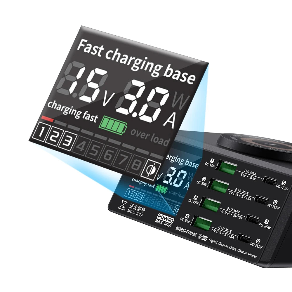 Qianli Mega-idea Digits Display Desktop Power Supply PQW110 