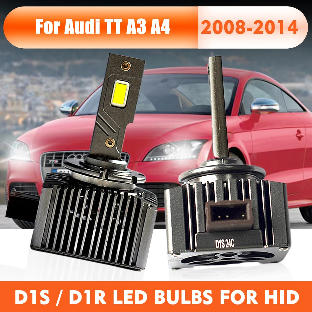 LED Headlight Light Replacement Bulbs 24000LM for Audi A3 A4 2008-2014 TT N-105-661-03 55W Headlamp for Audi