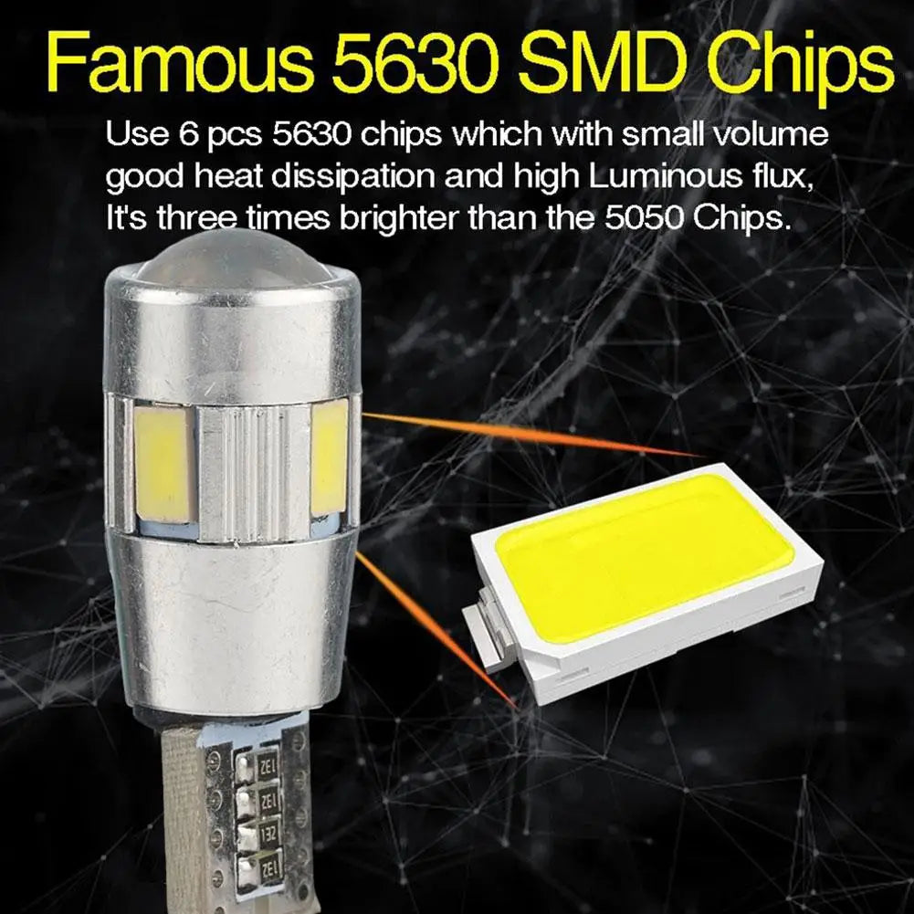 2pcs T10 LED Bulbs CAN-bus LED Light Bulb Headlight Mini Siz