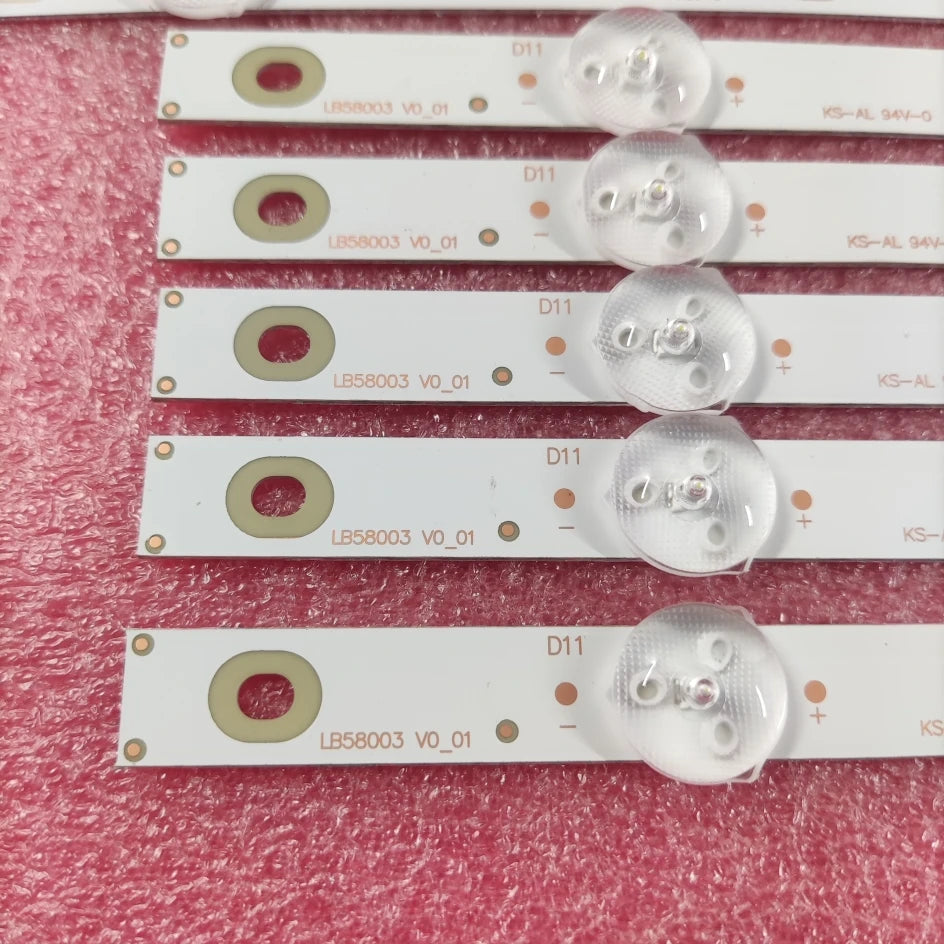 LED Backlight Strip for 58PUS6203/12 58PUS6504/12 58PUF6013 LB-GM3030-GJPHP585X11AA12-R L-2-T TPT580B5-U2T01D