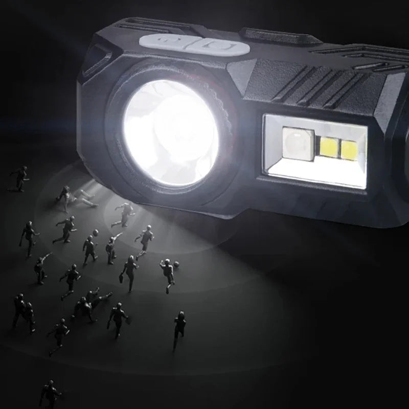 New Mini LED Headlamp Motion Sensor Camping Fishing Lantern 