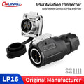 CNLINKO M16 Waterproof Electrical Connector 2/3/4/5/7/8/9 Pi