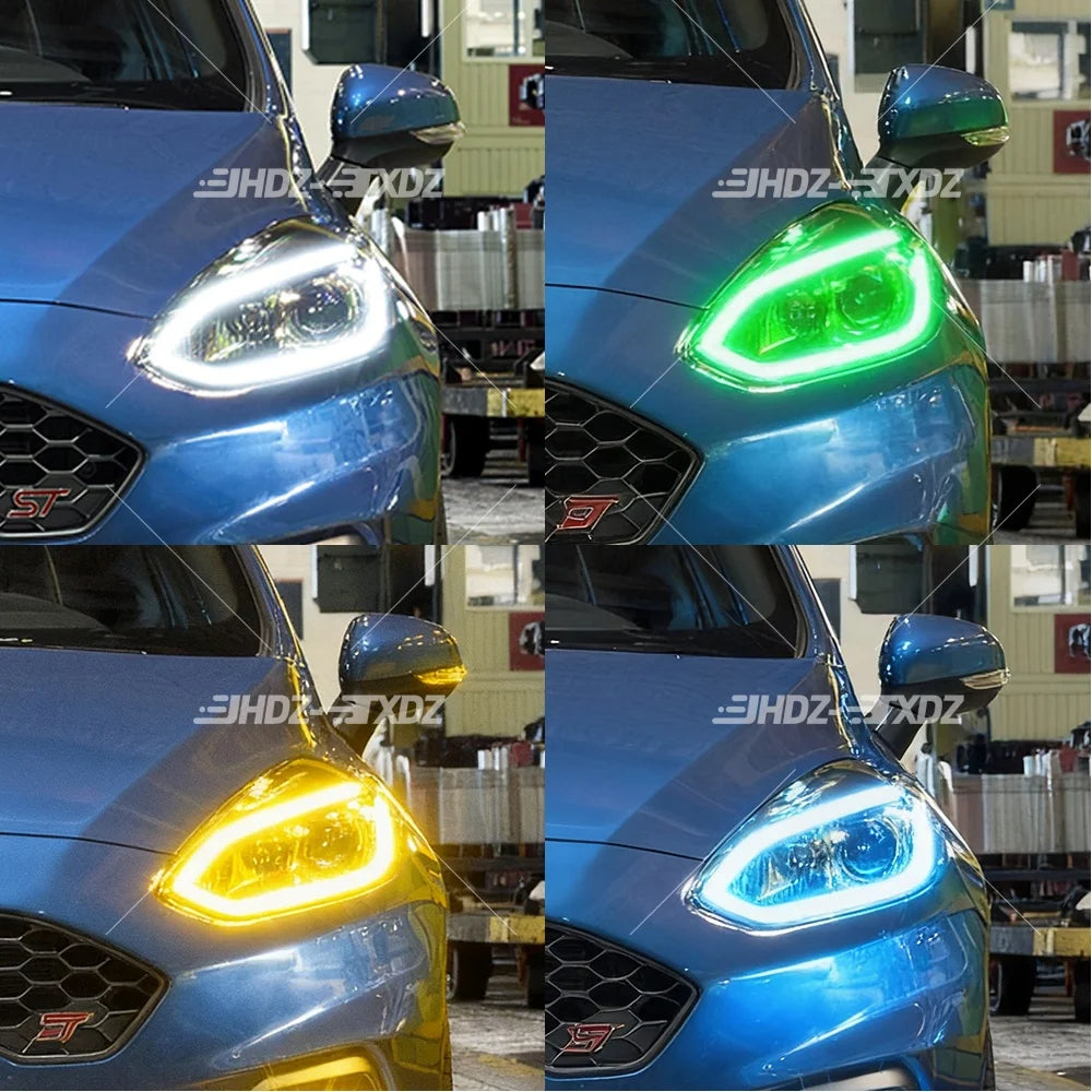 DRL LED Board Yellow Angel Eye Headlight Daytime Running Light Chip Module Blue Red for Ford C519 MK8 MK4