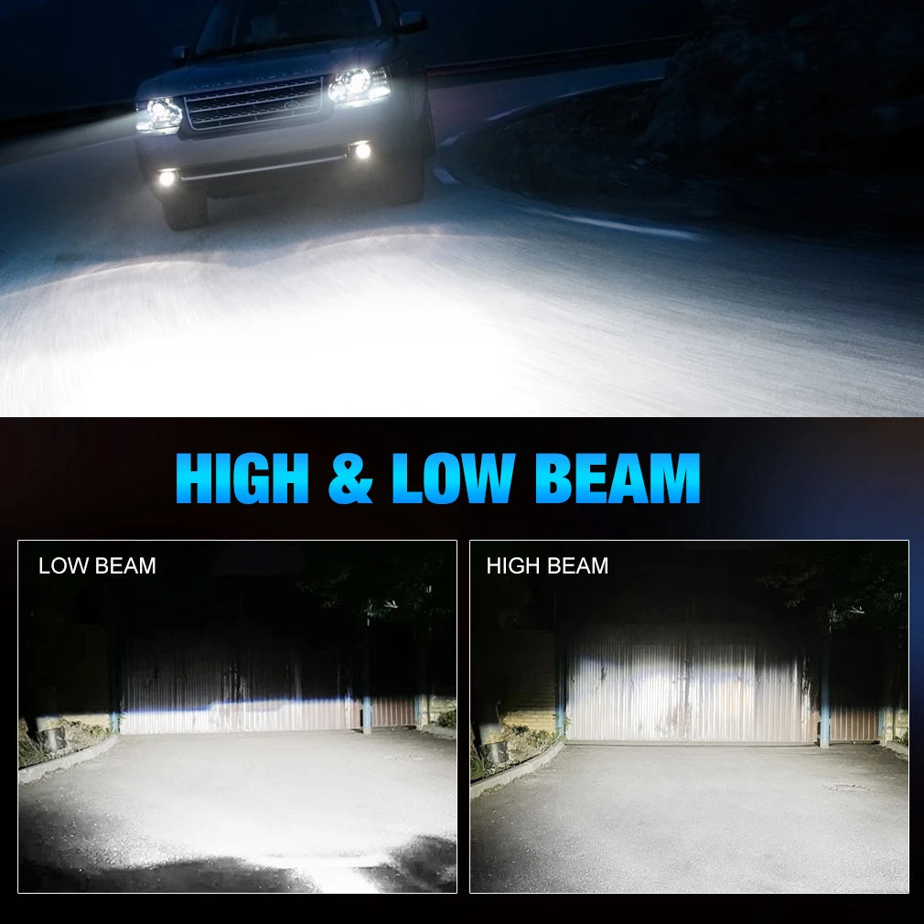 30000LM H7 H1 H4 LED H8 H11 9005 HB3 9006 HB4 9012 Hir2 9008